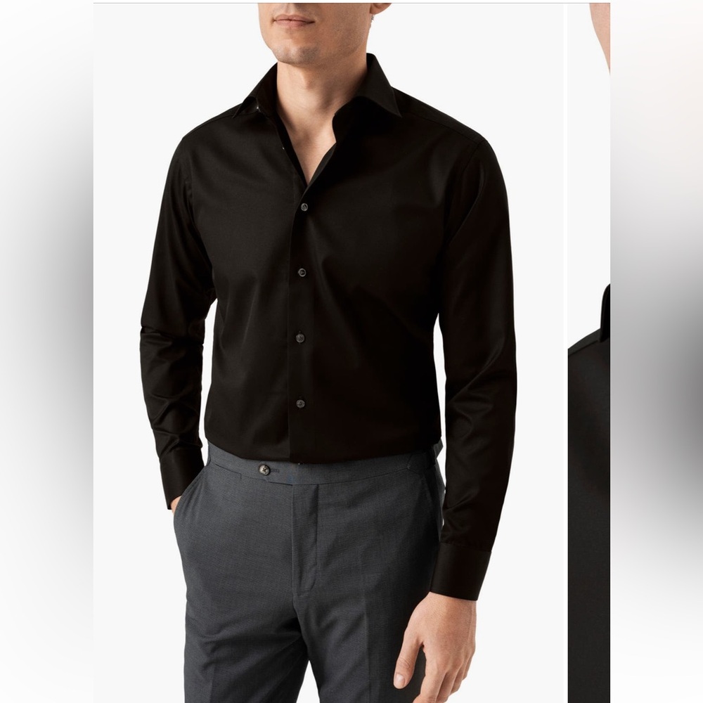 ETON Slim Fit Cotton Twill Dress Shirt